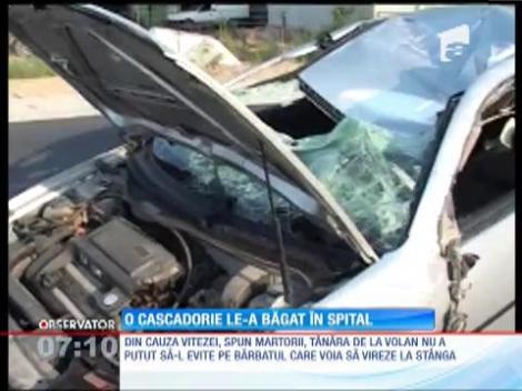 O cascadorie le-a băgat în spital