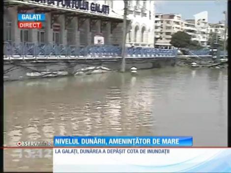 Nivelul Dunării, ameninţător de mare