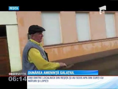 Dunărea a depăşit cota de atenţie în Galaţi