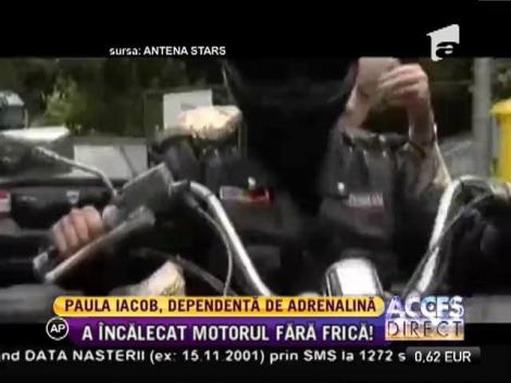 Provocare istorică! Paula Iacob a mers pe motocicletă!