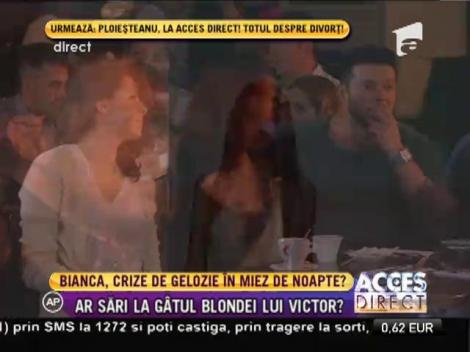 Bianca Drăguşanu, cu ochii pe noua blondă a lui Victor Slav