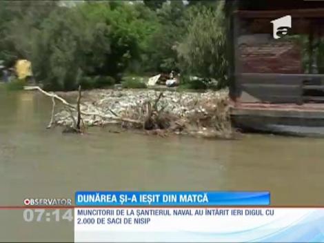 Nivelul apei continuă să crească pe Dunăre