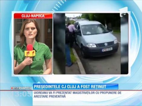 Preşedintele CJ Cluj, Horea Uioreanu, urmează să afle dacă va rămâne după gratii pentru 30 de zile