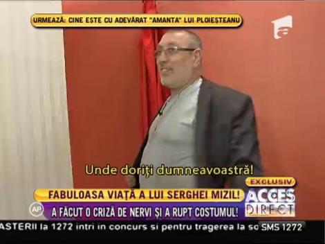 Serghei Mizil a făcut o criză de nervi şi a rupt costumul!