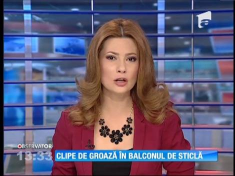 Clipe de groază pentru turişti, în balconul de sticlă