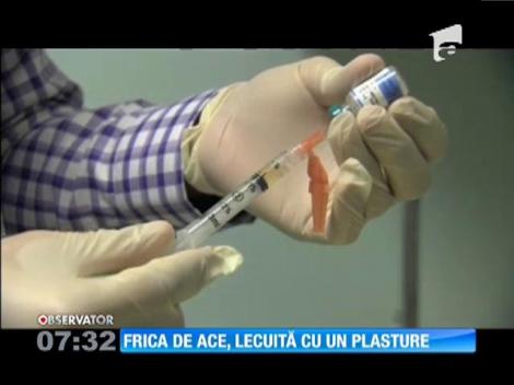 Frica de ace, lecuită cu un plasture