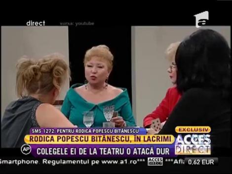 Colegele de teatru o atacă dur pe actriţa Rodica Popescu Bitănescu!