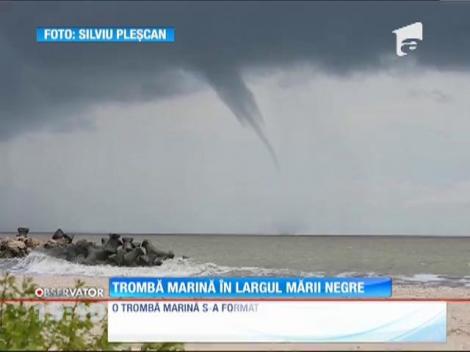 Trombă marină în largul Mării Negre