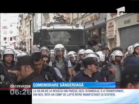 Istanbul, câmp de luptă între manifestanţi şi scutieri