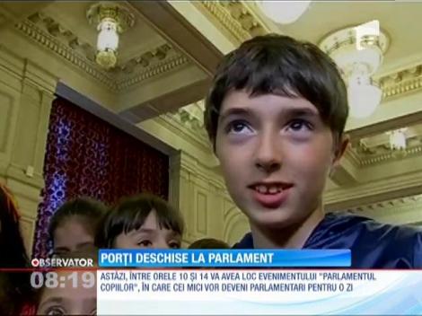 Palatul Parlamentului s-a transformat în Palatul Copiilor