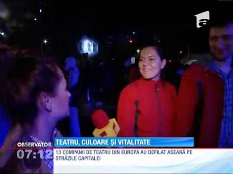 Centrul Capitalei, transformat într-o uriașă scenă de teatru