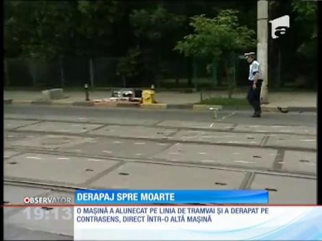 O familie a fost înjumătăţită de moarte într-un accident grav în Bucureşti!