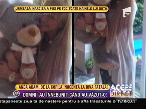 Anda Adam, de la copila inocentă la diva fatală! Bărbații au înnebunit când au văzut-o!