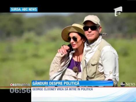 George Clooney vrea să se implice în politică