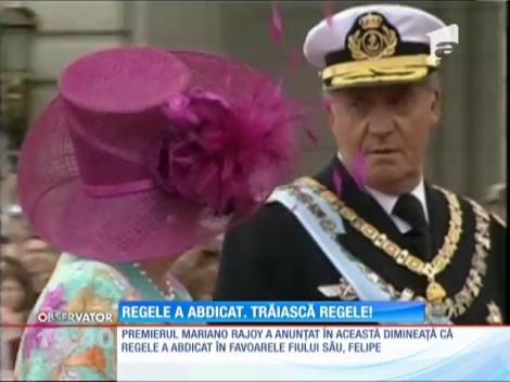 Regele Juan Carlos al Spaniei a abdicat