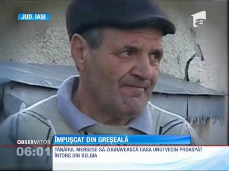 Un tânăr din judeţul Iaşi, împuşcat din greşeală de angajatorul său