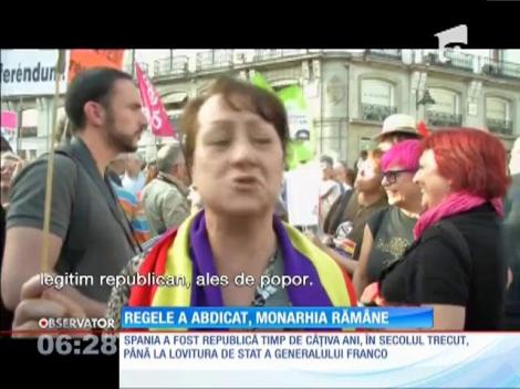 Abdicarea regelui Juan Carlos i-a scos în stradă pe spaniolii! Mii de oameni au cerut instaurarea republicii