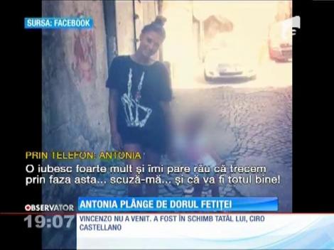 Antonia a clacat şi a izbucnit în lacrimi