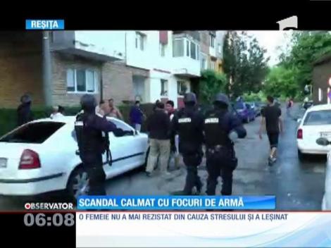 Scandal cu focuri de armă pe o stradă din Reşiţa