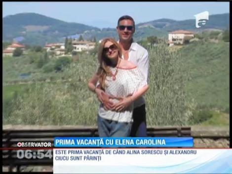 Alina Sorescu şi Alexandru Ciucu, în prima vacanţa cu fetiţa lor