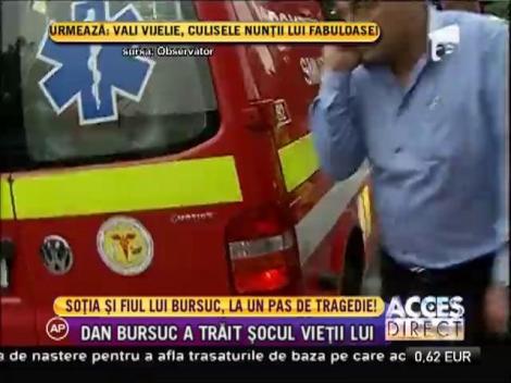 Soţia şi fiul lui Dan Bursuc au ajuns în stare gravă la spital, în urma unui accident rutier