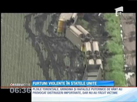 O furtună puternică a făcut ravagii în centrul Statelor Unite