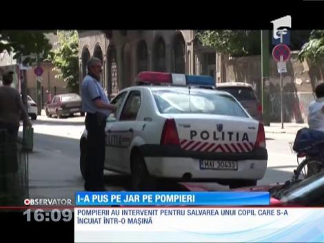 Salvare spectaculoasă în Timişoara! Copil încuiat într-o maşină