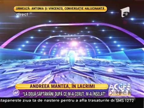 Andrea Mantea, cu ochii în lacrimi
