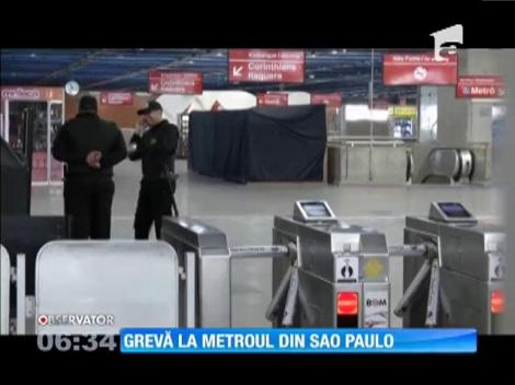 Grevă la metroul din Sao Paolo