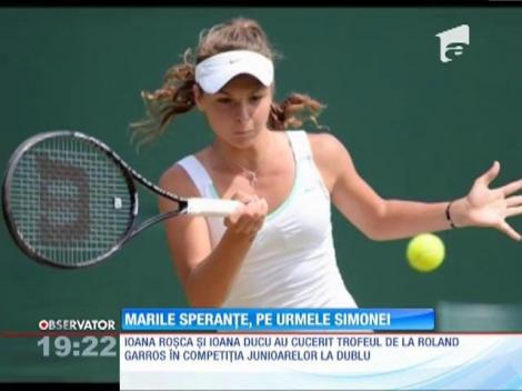 Ioana Ducu şi Ioana Loredana Roşca au cucerit trofeul la dublu în competiţia junioarelor.