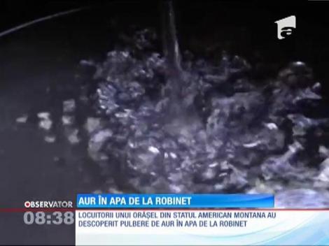 Într-un orășel din SUA, apa care curge de la robinet conține pulbere de aur