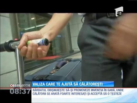 Un chinez ingenios a transformat o valiză într-un scuter