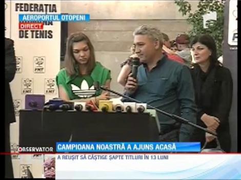 Simona Halep a ajuns acasă: ”Turneul de la Roland Garros mi-a dat multă încredere că pot să joc la un nivel înalt”