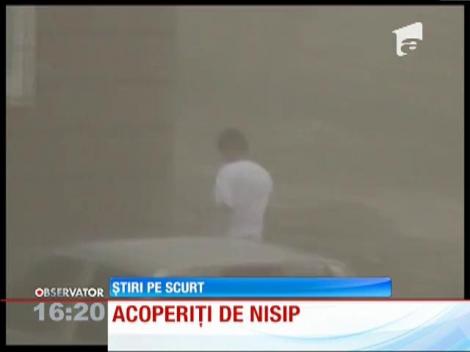 Furtună de nisip în nord-vestul Chinei