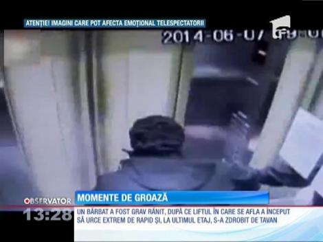Un bărbat din Chile a trăit momente de groază într-un lift