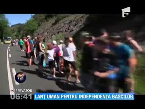 Lanţ uman pentru independenţa bascilor
