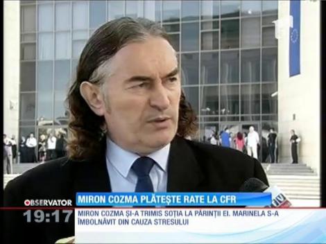 Miron Cozma plăteşte rate la CFR