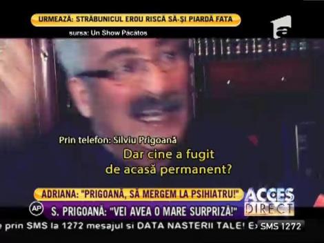 Adriana Bahmuţeanu, către Silviu Prigoană: ”Să mergem la psihiatru!”