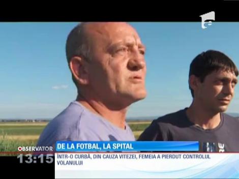 O femeie s-a răsturnat cu mașina, în Maramureş