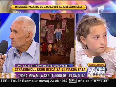 Străbunicul erou, afirmație ȘOCANTĂ:”Copilul meu nu mai mănâncă de când au venit cei de la Protecția Copilului”