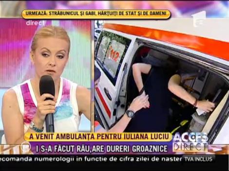 Iuliana Luciu, scoasă din platoul emisiunii Acces Direct de medicii de la Ambulanţă!