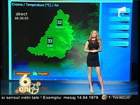 Ploile revin în Oltenia şi Muntenia: Flavia Mihăşan ne prezintă vremea!