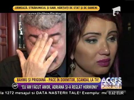 Adriana Bahmuţeanu şi Silviu Prigoană, pace în dormitor, scandal la TV