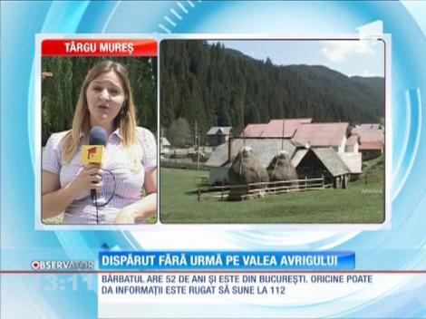 Turist dispărut fără urmă pe Valea Avrigului