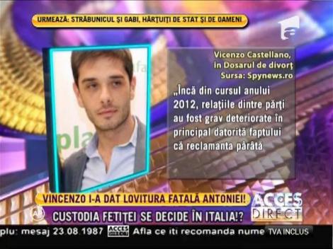 Antonia şi Vincenzo se vor lupta pentru custodia fetiţei lor în Italia
