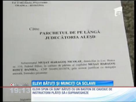 Elevi bătuţi şi munciţi ca sclavii