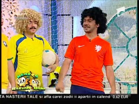 N-au înţeles că la 11 seara! CR7, Maradona, Gullit, Ronaldo dinţosul, Beckham şi Valderrama au pornit Mondialul la "Neatza"