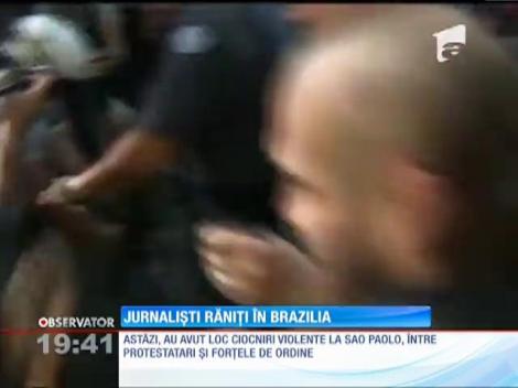 Jurnalişti răniţi la Campionatul Mondial de Fotbal din Brazilia
