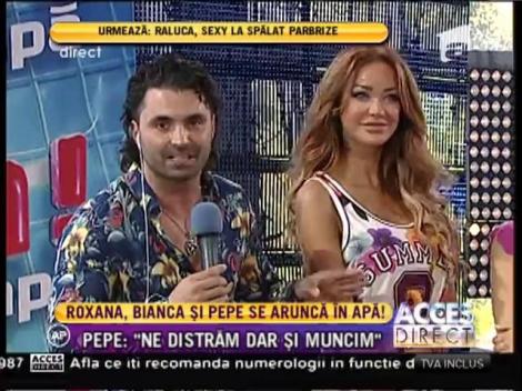 Pepe, Roxana Ionescu și Bianca Drăgușanu prezintă show-ul "Splash! Vedete la apă"