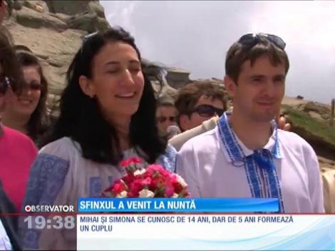 Doi tineri din Ploieşti au spus "da" pe platoul Bucegilor